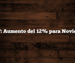 ATP 7: Aumento del 12% para Noviembre