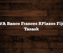 BBVA Banco Frances [Plazos Fijos – Tasas]