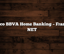 Banco BBVA Home Banking – Frances NET