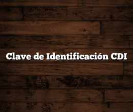 Clave de Identificación CDI