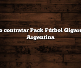 Cómo contratar Pack Fútbol Gigared en Argentina