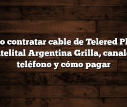 Cómo contratar cable de Telered Play y Satelital Argentina  Grilla, canales, teléfono y cómo pagar