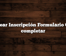 Procrear  Inscripción Formulario Como completar
