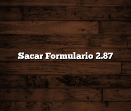 Sacar Formulario 2.87