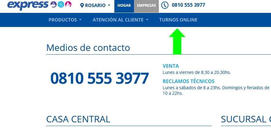 Cómo solicitar Cable Express para televisión por cable  Salta, Santiago del Estero, Rosario y otras sucursales en Argentina